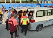 Polsek Kawasan Pelabuhan Bima Evakuasi Jenazah Kepala Kamar Mesin KM. Shelly Indah