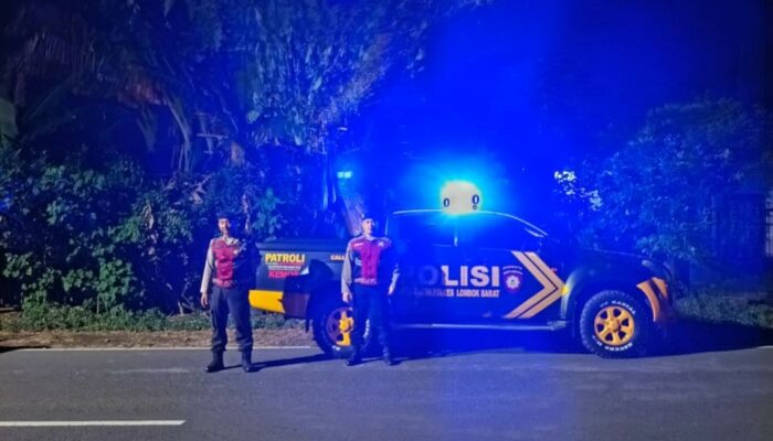 Kuripan Jadi Fokus Patroli KRYD Polres Lombok Barat Cegah Kejahatan Malam