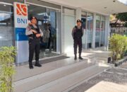 Sat Samapta Polres Sumbawa Barat Laksanakan PAM Obvit Rutin di KCP Bank BNI Taliwang