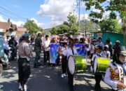 Polsek Monta Laksanakan Pengamanan dan Kawal Pawai Ta,aruf Pembukaan Musabaqoh Tilawatil Qur’an Tingkat Kecamatan Monta Ke-56