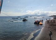 Sat Polairud Polres Bima Kota Amankan Lomba Dayung Festival Sangiang Api 2025