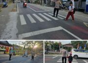 Polisi Hadir Awali Hari dengan Senyum, Sapa, Salam dan Pengamanan Tertib Lalu Lintas.