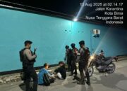 Sat Samapta Polres Bima Kota Gelar Patroli Malam Antisipasi Aksi 3C