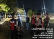 Patroli Rutin Jaga Kamtibmas Kondusif di Wilayah Hukum Polres Sumbawa Barat.