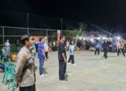 Pengamanan Turnamen Bola Voli, Wujud Komitmen Bhabinkamtibmas Jaga Kamtibmas Kondusif