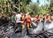 Respon Cepat Polsek Asakota Bersama Warga Padamkan Kebakaran Rumah di Ule