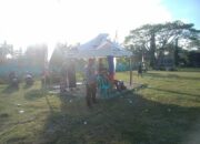 Bhabinkamtibmas Desa Janapria Amankan Turnamen Sepak Bola Liga Gubuk Gempang, Ajak Warga Jaga Kamtibmas