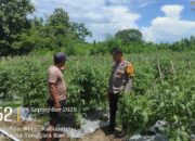 Polres Sumbawa Dukung Ketahanan Pangan Melalui Sambang Desa