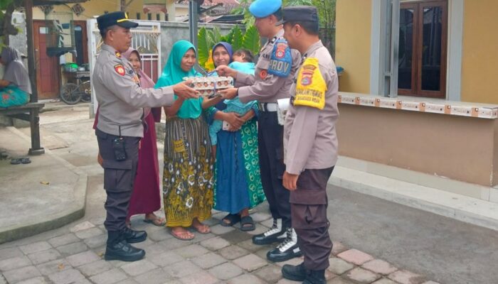 Polsek Kediri Tekan Stunting Lewat Program “Satu Personel, Satu Telur” di Desa Jagaraga Indah