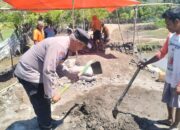 Polri Untuk Masyarakat, Bhabinkamtibmas Polsek Sanggar Gotong Royong Bersama Warga Binaan