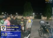 Polsek Rhee Gelar Patroli ‘Blue Light’, Antisipasi 3C, Miras, dan Premanisme