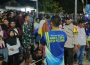 Pengamanan Grand Final Turnamen Voli “Kades Cup II” Desa Kelanir Berjalan Sukses