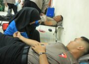 Humas Polres Sumbawa Barat Gelar Donor Darah dalam Rangka HUT Humas Polri ke-74