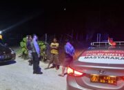 Polsek Labuhan Badas Gelar Patroli Blue Light Malam Hari di Pemukiman dan Jalan Protokol