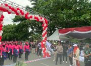 Kapolres Sumbawa Barat Meghadiri Pembukaan Lomba Gerak Jalan Rangka Harlah Kabupaten Sumbawa Barat Ke-22 Berlangsung Meriah