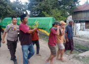 Polsek Langgudu Peduli, Bhabinkamtibmas Hadiri Prosesi Pemakaman Warga Binaan