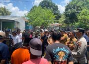 AKSI DAMAI MASYARAKAT DESA CALABAI BERLANGSUNG AMAN DAN TERTIB, POLSEK PEKAT LAKUKAN PENGAMANAN MAKSIMAL