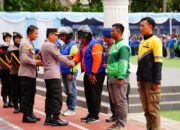 Kapolri Pimpin Apel Ojol Kamtibmas di Jabar: Bersatu Padu Jaga Keamanan