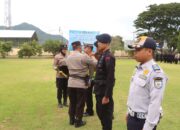 Kapolres Sumbawa Barat Pimpin Apel Gelar Pasukan Operasi Lilin Rinjani 2025