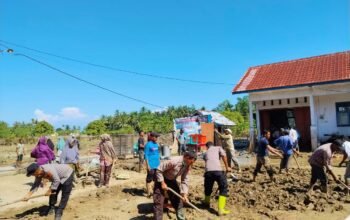 Polri dan Warga Bersinergi Pulihkan Pascabanjir di Pidie Jaya