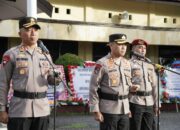 Pedang Pora dan Tarian Mbongi Monca Warnai Penyambutan Kapolres Bima AKBP M.Anton Bhayangkara Gaisar S.I.K.M.H