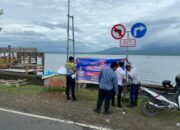Wujudkan Kamseltibcarlantas Yang Aman, Satlantas Polres Bima Memasang Spanduk Larangan Melawan Arus