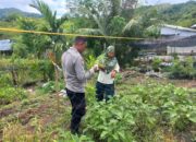 Bhabinkamtibmas Desa Tongo Dorong Warga Manfaatkan Pekarangan untuk Ketahanan Pangan