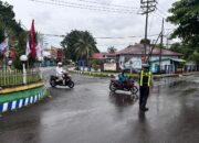 Satlantas Polres Dompu Gelar Strong Point Rawan Pagi, Antisipasi Kepadatan Lalu Lintas Jelang Libur Panjang