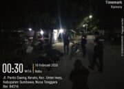 Unit Patroli Sat Samapta Polres Sumbawa Bubarkan Aksi Balap Lari di Area SMK 3