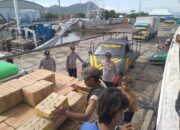 Polsek Kawasan Pelabuhan Laut Bima Laksanakan Patroli Rutin di Dermaga Terminal 1 dan 2