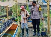 Bhabinkamtibmas Desa Bajur Gerakkan Ekonomi Kreatif Lewat Pemanfaatan Lahan Sempit