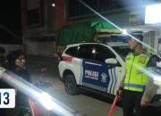 Blue Light Patrol Sat Lantas Polres Bima Kota, Jaga Ketertiban Lalu Lintas Malam Hari