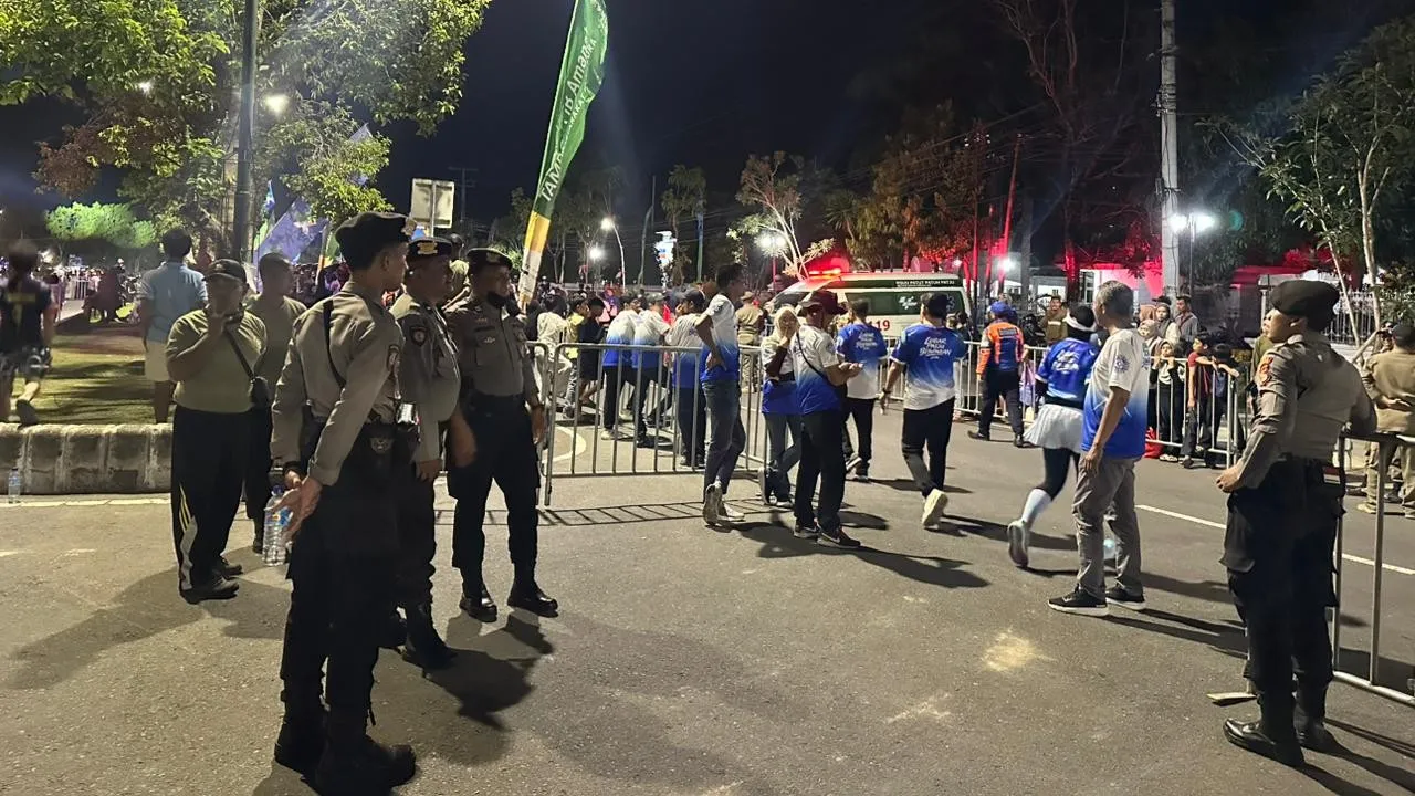 Polres Lombok Barat Perketat Pengamanan Event Giri Menang Run dan Konser Amtenar di Taman Kota Gerung