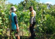 Bhabinkamtibmas Desa Labuhan Haji Laksanakan Sambang Lahan Ketahanan Pangan Bergizi di Dusun Sisik
