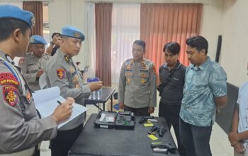 POLRES SUMBAWA BARAT MELAKSANAKAN PENGECEKAN ADMINISTRASI SENPI