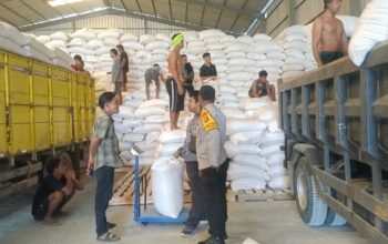 Polsek Gerung Kawal Distribusi Jagung Petani ke BULOG