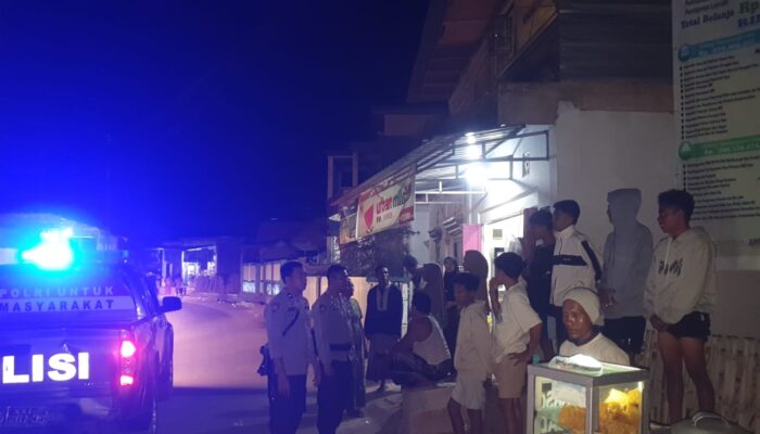 Polsek Lambu Gencarkan Patroli Blue Light, Antisipasi Gangguan Kamtibmas