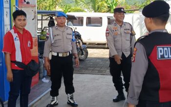Polsek Sekotong Jaga Ketat Stok BBM, Pastikan Masyarakat Nyaman Tanpa Antrean Panjang