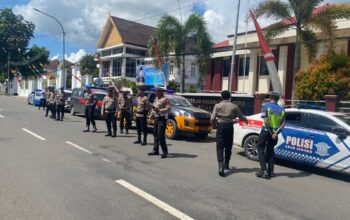 Amankan Hari Buruh, Polres Bima Kota Gelar Patroli Besar di Sejumlah Titik Strategis