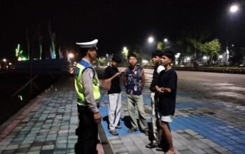 Satlantas Polres Lombok Barat Patroli Malam Antisipasi 3C