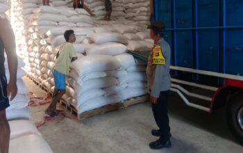 Distribusi Jagung ke Gudang Bulog Dikawal Polsek Gerung