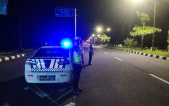 Patroli Satlantas Polres Lombok Barat di Bypass BIL 2