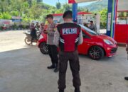 Antisipasi Gangguan Kamtibmas, Personel Polsek Sekotong Sambangi SPBU
