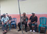 SAT BINMAS POLRES DOMPU LAKUKAN KOORDINASI DENGAN LURAH DAN POSKAMLING KELURAHAN POTU JELANG PENYERAHAN PENGHARGAAN LOMBA SATKAMLING