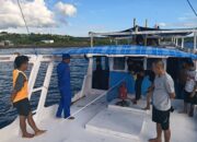 KAPAL POLISI XXI-2014 BERSAMA TNI AL DAN KSOP BIMA BANTU NELAYAN LAKSANAKAN PENGUKURAN KAPAL