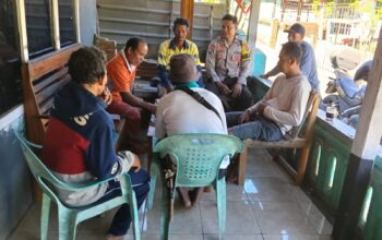 Bhabinkamtibmas Desa Lampok Intensif Sambangi Warga, Sampaikan Pesan Kamtibmas dan Antisipasi Bencana
