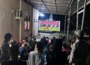 Polsek Kediri Respons Antusiasme Warga Lewat Nobar World Cup 2026