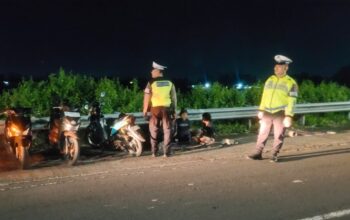 Antisipasi Kriminalitas 3C, Satlantas Polres Lobar Patroli Jalur Rawan