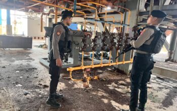 ‎ Unit Pamobvit Sat Samapta Polres Bima Kota Perketat Pengamanan Aset Vital di PLTU Bima