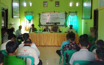 BKTM Polsek Tambora Hadiri Seminar KKN Kolaboratif UMBIMA dan UNSWA di Kantor Desa Oi Panihi